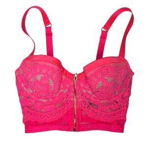 Victoria's Secret Hot Pink Lace Bustier